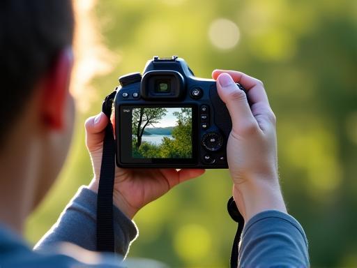 Pelajar belajar komposisi fotografi